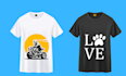 do stunning custom t shirt logo design