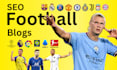 write engaging, well researched football articles
