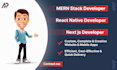 be your full stack web developer and react native developer