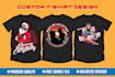 create custom illustrations and graphics for unique tshirt designs