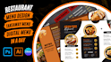 create restaurant menu, food menu, brochure, flyer