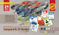design id badge, lanyard, name card, press pass