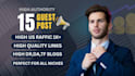 make manual high quality guest post seo backlinks