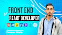 be your front end web developer in react js