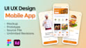 create UI UX mobile app design in figma