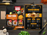 design professional restaurant menu, food poster, business card using canva pro