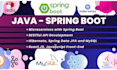do java spring boot, hibernate, jpa, mysql, microservices and rest API projects