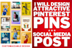 design eyecatchy pinterest pin image, templates in canva