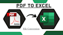 convert pdf to excel, data cleaning and formatting in excel