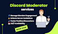 be your discord moderator