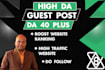 do high da guest posting with white hat strategy