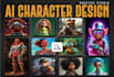 create original ai generated character or digital art