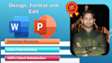 design,format, and edit word documents, and PPT urgently