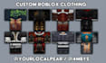 design high quality roblox clothing for you