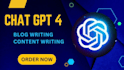 do data entry copy paste and write blogs using chat gpt 4