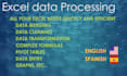 quickly solve your excel data project including loading, cleaning and merging