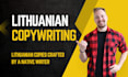 write intriguing lithuanian copywriting, lithuanian content