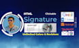design clickable HTML email signature