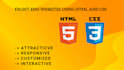 build stunning front end websites using HTML and CSS