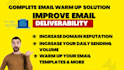 warm up and setup email to improve inbox deliverability