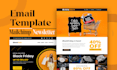 make responsive email template and HTML email template