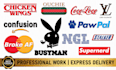 make a custom logo parody within 12 HR and 24 HR
