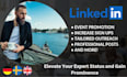 promote your linkedin event, boost signups
