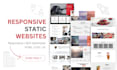 build responsive static website with html, css, js