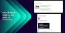design a clickable HTML email or gmail signature