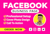 do facebook business page setup, fan page creation, and cover design