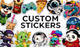 create custom digital stickers and sticker packs