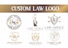 design law, justice custom logo