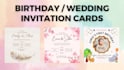 design wedding and birthday invitations