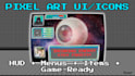 design a pixel art UI kit and icons for your game interface