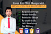 be your front end developer using html css javascript and bootstrap