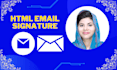 do HTML email signature, clickable HTML signature