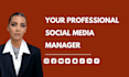 be your social media marketing manager and content creator