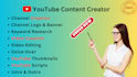 be your youtube content creator or video creator