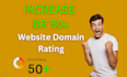 increase your domain ahrefs DR 50 plus high quality backlinks