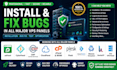 install fix bugs in aapanel cyberpanel cwp cloudpanel and any vps panel