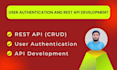 do professional rest apis development with authentication using node and express
