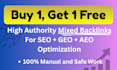 build high authority mixed backlinks for SEO, GEO, and aeo to elevate rankings