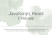 build a dynamic web application with firebase and react