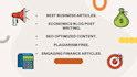 write articles and blogs about finance and economics