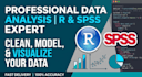 do statistical data analysis, data cleaning, and modeling in r and spss