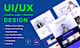 do sleek, intuitive website UI UX design in figma or xd