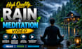 make professional high quality rain and meditation video