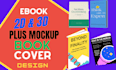do 2d and 3d book cover mockup, ebook cover mockup