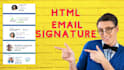 create html email signature clickable email signature