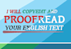 intensively proofread and edit your english text